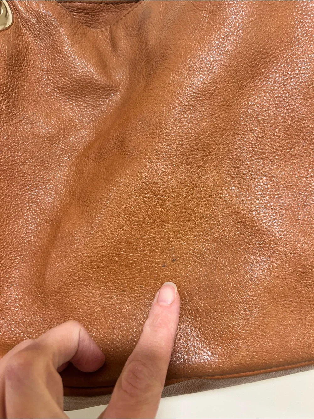 Valentino by Mario Valentino Luisa Italian Tan Brown Shoulder Bag